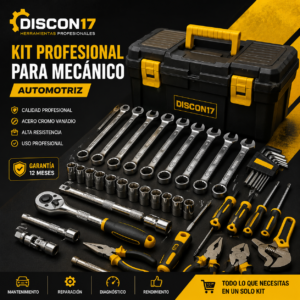 Kit Profesional para Mecánico Automotriz DISCON17